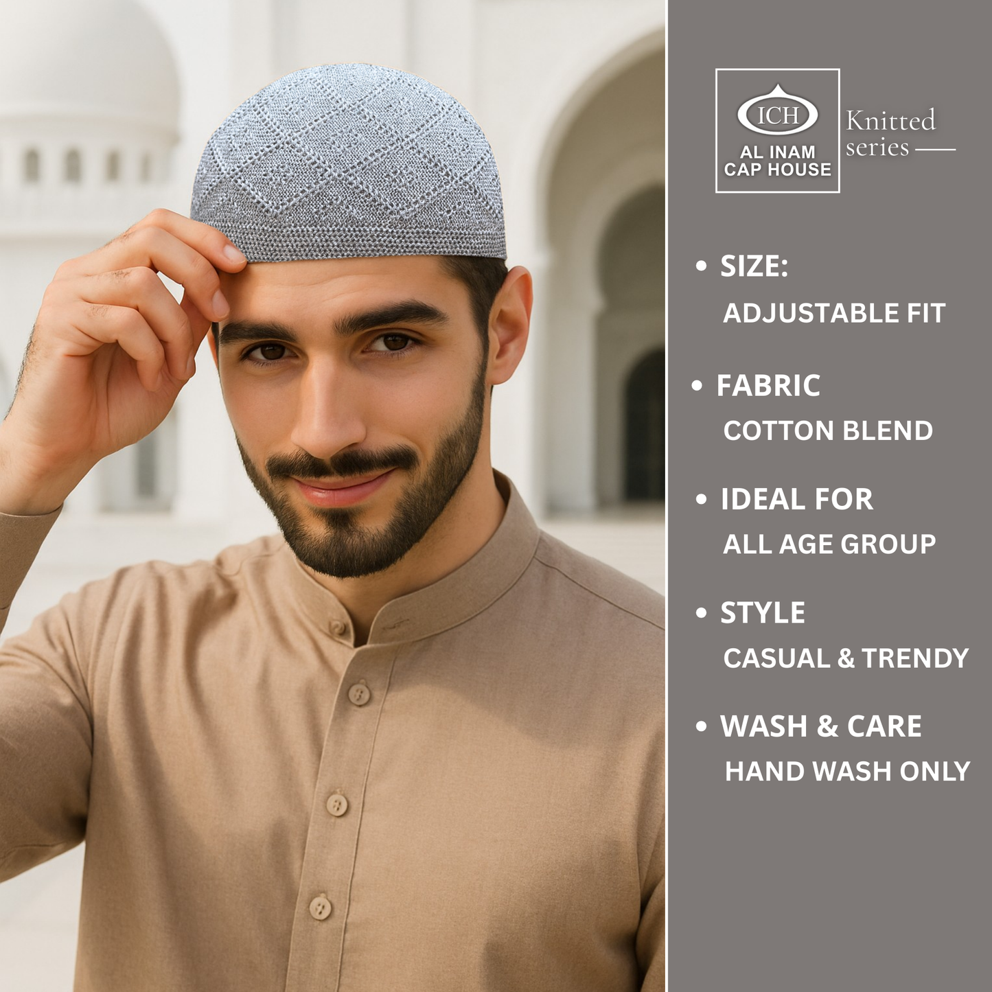 AL INAM KAMER (PACK OF 2) | 7 COLORS | CAP-0000-N15