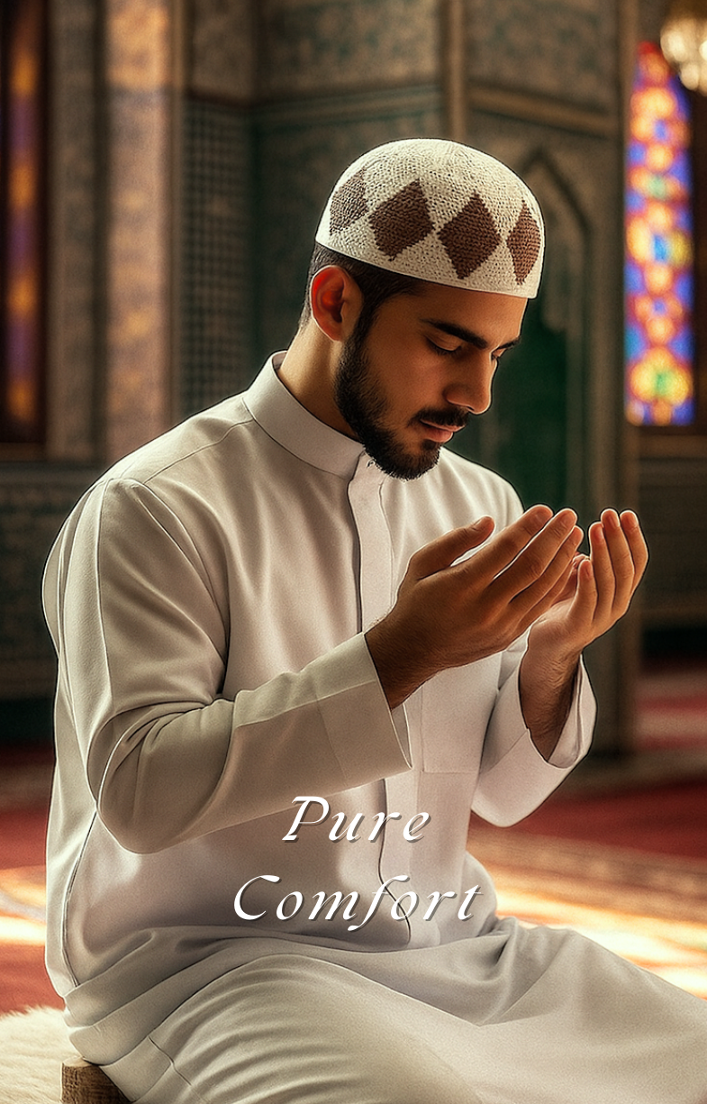 Muslim prayer cap kufi topi for namaz in India