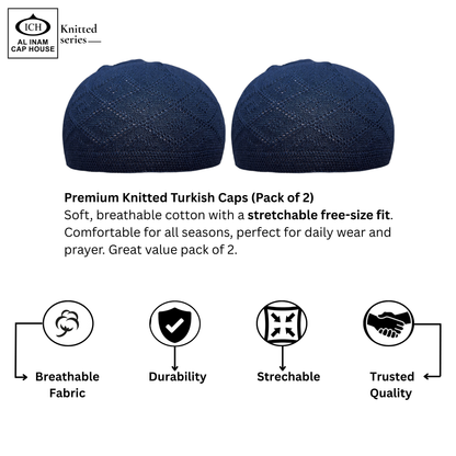 AL INAM KAMER (PACK OF 2) | 7 COLORS | CAP-0000-N15