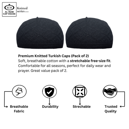 AL INAM KAMER (PACK OF 2) | 7 COLORS | CAP-0000-N15