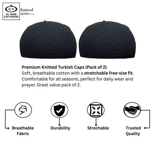 AL INAM KAMER (PACK OF 2) | 7 COLORS | CAP-0000-N15