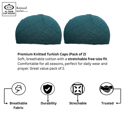 AL INAM KAMER (PACK OF 2) | 7 COLORS | CAP-0000-N15