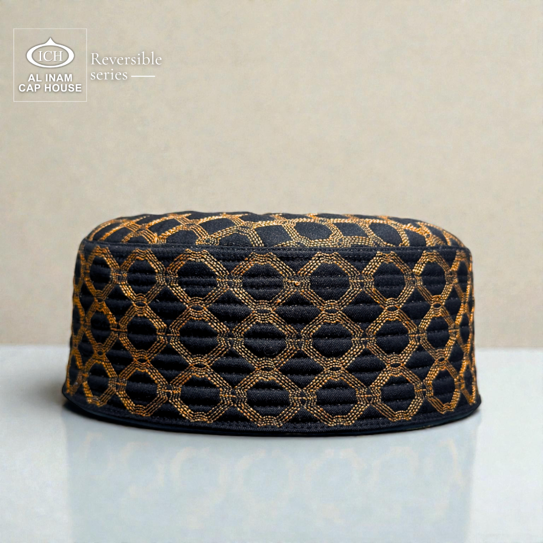 REVERSIBLE BLACK & BRONZE ALI PREMIUM CAP | ICH Caps