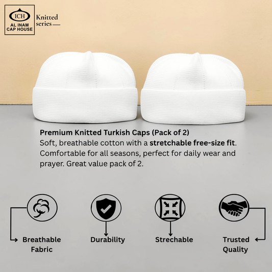 AL INAM CAP | CAP-0000-N08 (Pack of 2)