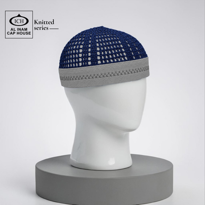 AL INAM CAP BLUE & GREY | ICH-0001-N29