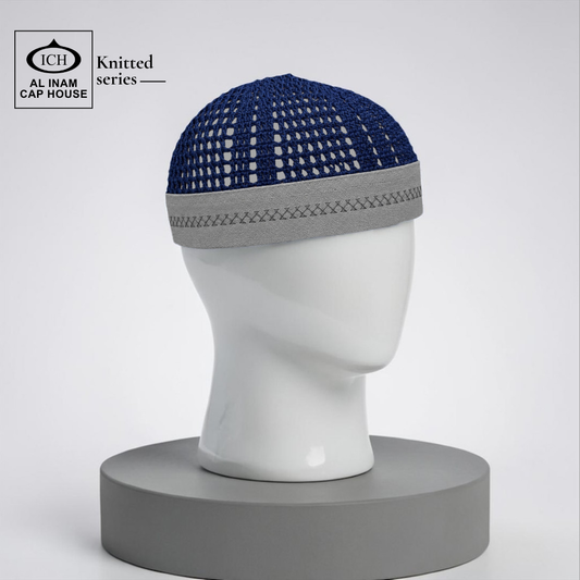 AL INAM CAP BLUE & GREY | ICH-0001-N29