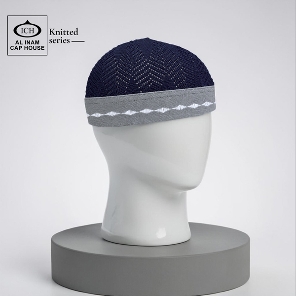 AL INAM CAP BLUE & GREY | CAP-0001-N28