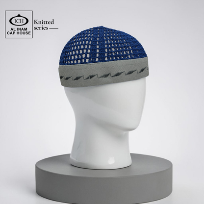 AL INAM CAP BLUE & GREY | ICH-0002-N29