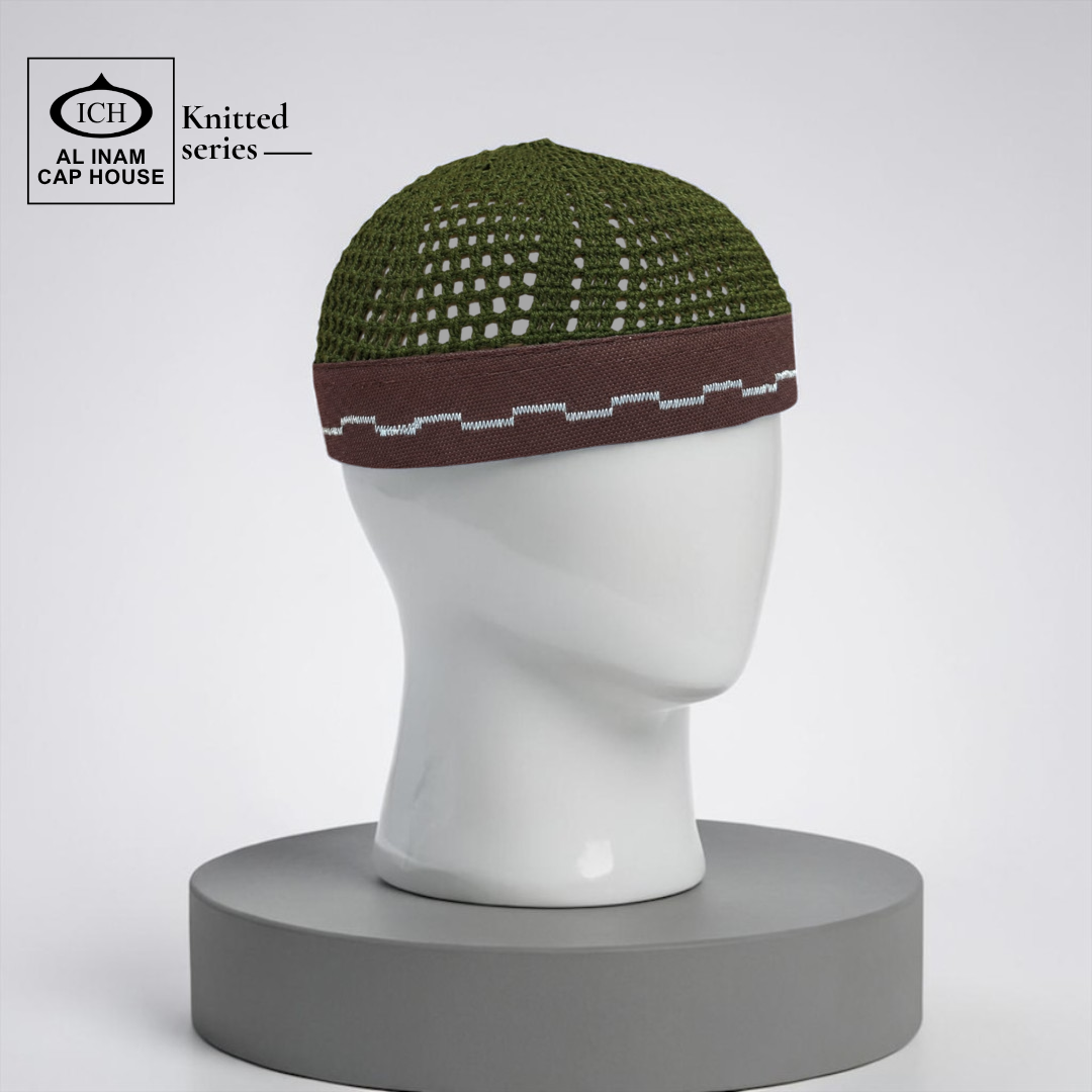 AL INAM CAP GREEN & BROWN | ICH-0001-N29