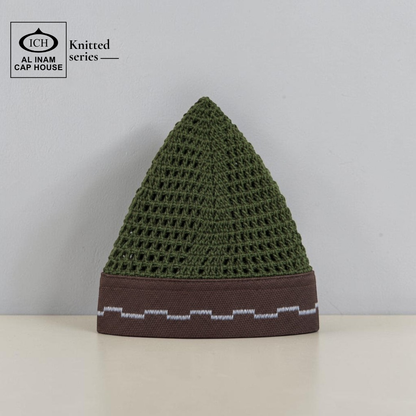 AL INAM CAP GREEN & BROWN | ICH-0001-N29