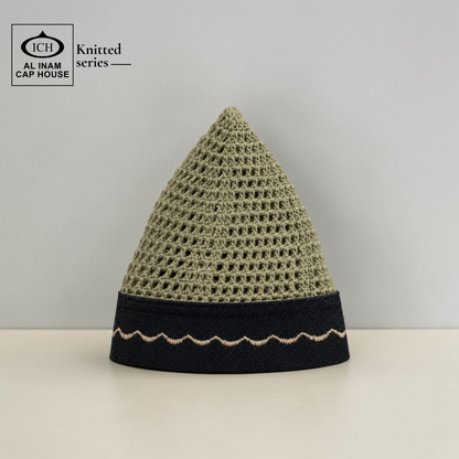 AL INAM CAP OLIVE GREEN & BLACK | ICH-0001-N29