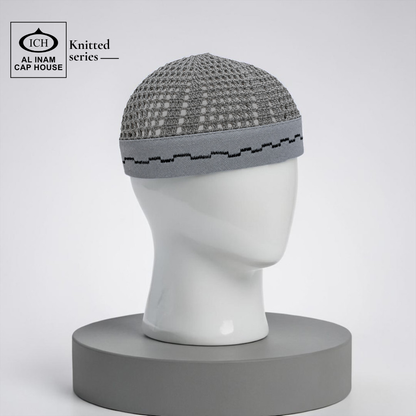 AL INAM CAP KHAKI & GREY | ICH-0002-N29