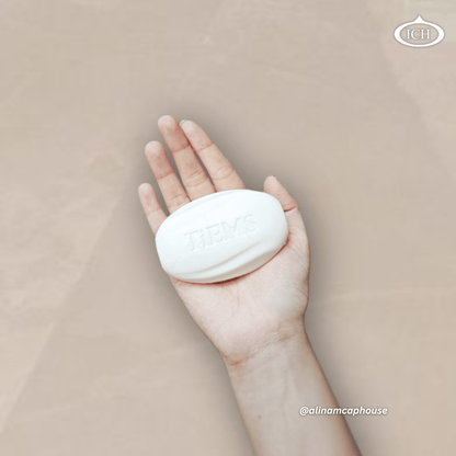 Travel-friendly ICH Hajj Soap, unscented and halal, moisturizing and gentle on skin, compact size for Ihram, eco-conscious ingredients, suitable for all pilgrims.