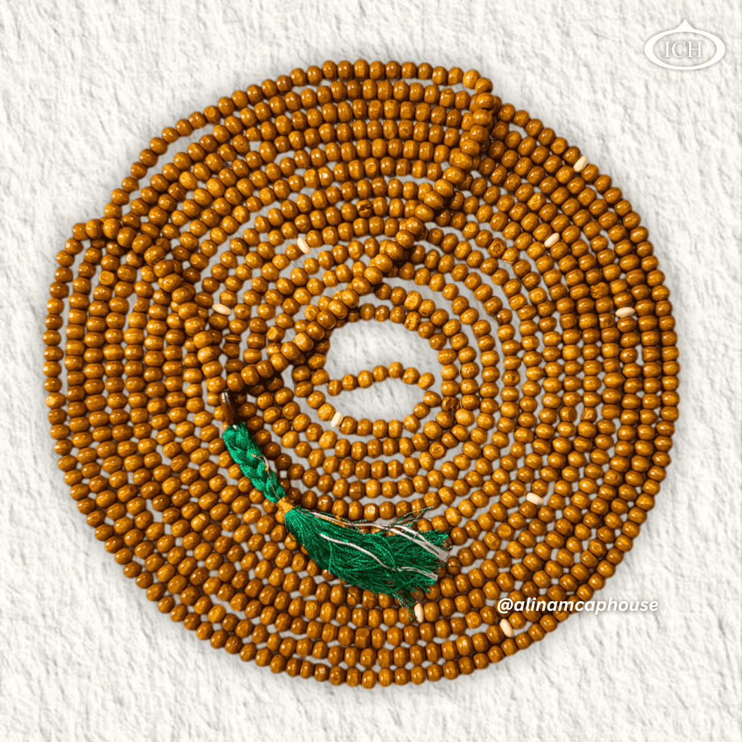 Elegant Brown Al Inam hazara  Tasbih Beads for Islamic Prayers, Portable Muslim Tasbeeh, Spiritual Focus Tool