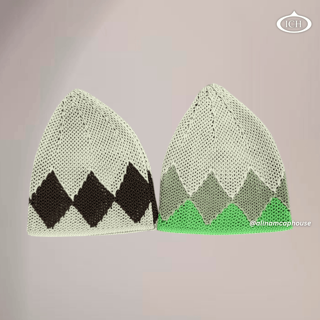 N12 Turkish knitted cap, Islamic prayer cap, soft breathable fabric, textured knit design, AL INAM CAP HOUSE