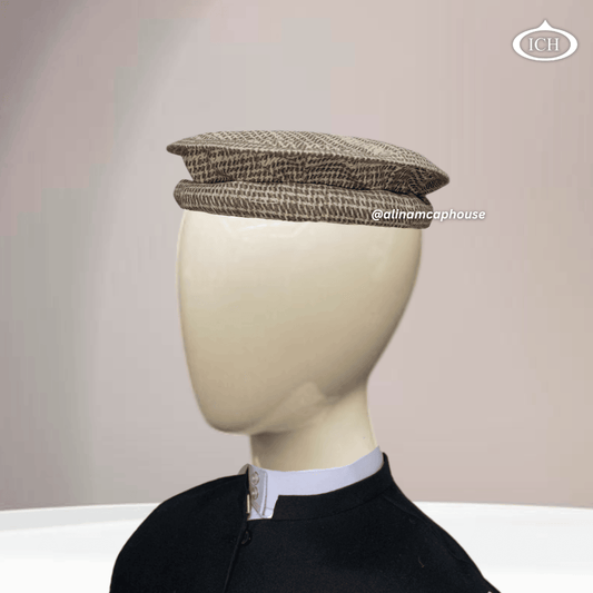 multicolor Kabuli cap angled, vivid design, elegant Islamic topi for men