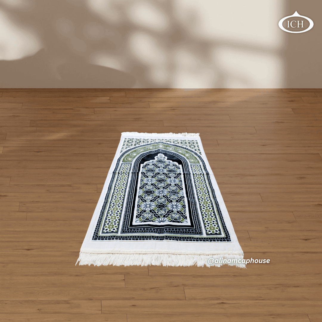 AL INAM Signature Janamaz ICH-0000-P15 – Luxury prayer mat for Muslims with comfortable surface and refined craftsmanship to enhance spiritual focus.