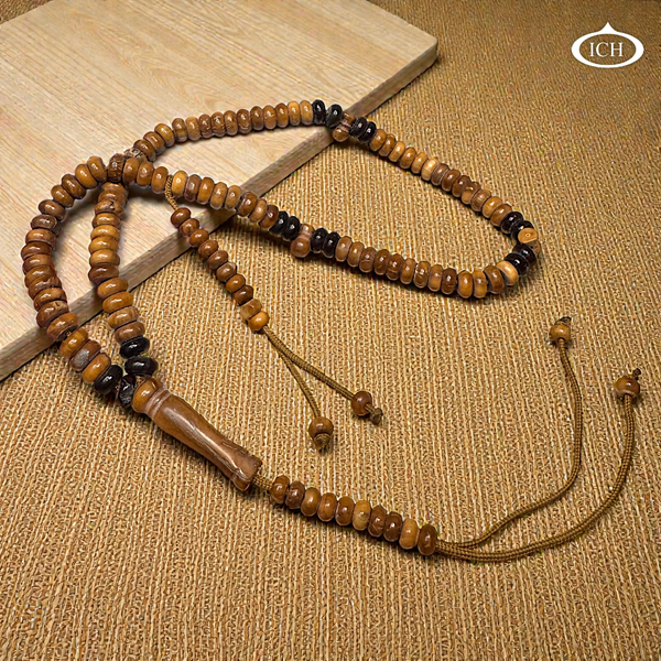 Premium Kokka wood tasbih made from authentic Kuka wood, handcrafted Islamic prayer beads for daily dhikr and spiritual use